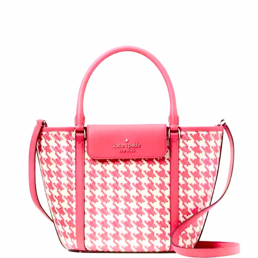 Kate Spade Pink and White Tote Bag